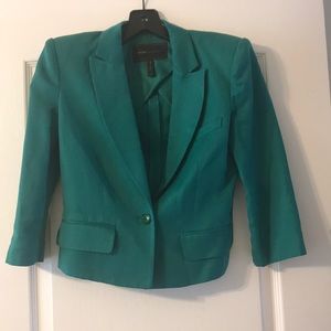 BCBG Max Azria Emerald Crop Blazer
